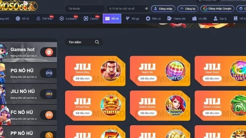 Nổ hũ tại xoso66